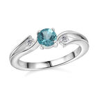 Blauer Apatit und Zirkon-Ring - 0,78 ct. image number 3