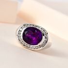 Afrikanischer Amethyst und Zirkon-Ring - 4,91 ct. image number 1