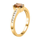 Natürlicher, goldener Tansanit und Zirkon-Ring - 1,22 ct. image number 4