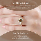 AAA natürlicher goldener Tansanit und Diamant Ring in 585 Gold - 2,14 ct. image number 2