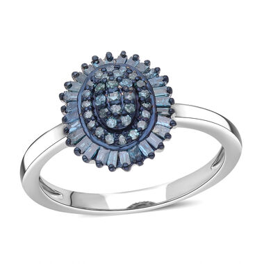 Blauer Diamant-Ring - 0,50 ct.