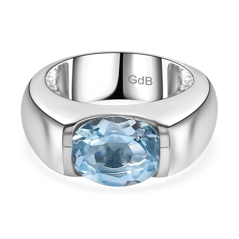 Blauer Topas-Ring - 2,95 ct. image number 0