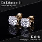 SGL zertifizierte VS EF Labor Diamant Ohrringe in 585 Gelbgold - 1 ct. image number 2