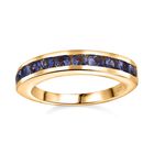 Tansanit Ring, 925 Silber 750 Gelbgold Vermeil  - 0,92 ct. image number 3