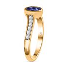 Tansanit und Zirkon Ring - 1,22 ct. image number 4