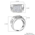 LUSTRO STELLA Zirkonia Herrenring - 1,16 ct. image number 4