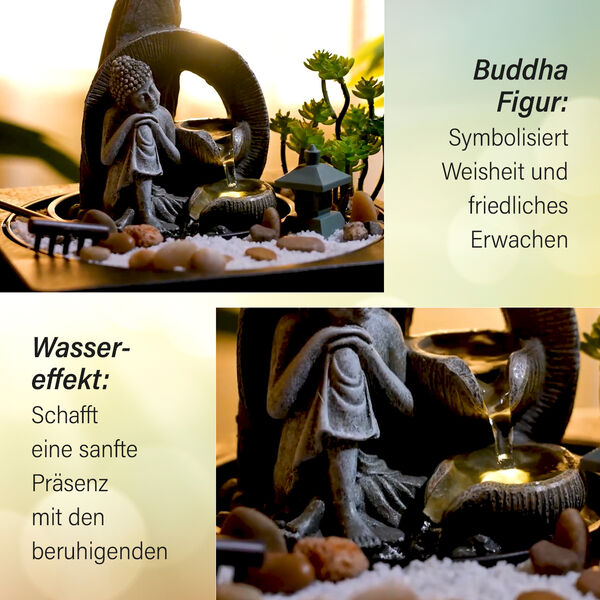 DIY Wasserbrunnen - sitzender Buddha image number 1