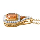 AA Salamanca Feueropal Schmuckset 925 Silber 750 Gelbgold Vermeil ca. 2,07 ct. image number 3