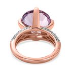 Rose De France Amethyst und  Zirkon Ring - 8,30 ct. image number 5