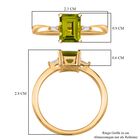 Peridot und Zirkon Ring - 1,78 ct. image number 4