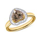 ILIANA AAA Turkizit und Diamant Ring in 750 Gelbgold - 2,33 ct. image number 5