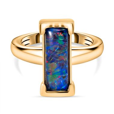 Boulder Opal Triplett Ring - 2 ct.