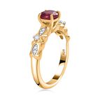 Afrikanischer Rubin  und Zirkon-Ring - 1,37 ct. image number 4