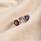 Roter Granat und afrikanischer Amethyst-Ring - 1,56 ct. image number 1