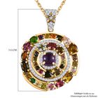 GP Celestial Dream Kollektion- Multi-Turmaline, afrikanischer Amethyst, Zirkon und blauer Saphir-Anhänger mit 45cm Kette -5,99 ct. image number 5