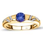 Tansanit und Zirkonia Ring - 0.52ct. image number 3