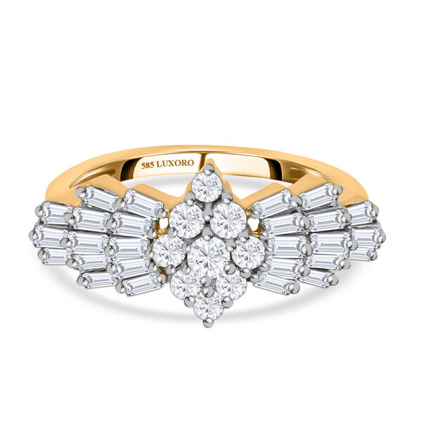 LUXORO SGL zertifizierter I1 G-H Diamant Ballerina-Ring in 585 Gold - 1 ct. image number 0