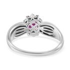 Afrikanischer Rubin  und Zirkon-Ring - 1,07 ct. image number 3