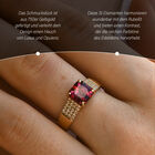 ILIANA AAA Rubellit und SI Diamant Ring in 750 Gold - 2,10 ct. image number 1