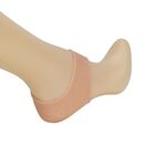 Komfortable Silikon-Fersensocken, Beige image number 1