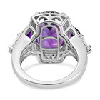 Afrikanischer Amethyst-Ring, 925 Silber platiniert  ca. 7,67 ct image number 5