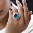 GP Italian Garden Kollektion - Capri blauer Quarz, Schweizer Blautopas und blauer Saphir-Ring - 7,47 ct. image number 2