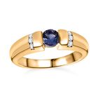 Tansanit und Zirkon Ring - 0,52 ct. image number 3