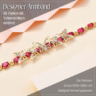 GP Trifono Kollektion- Synthetisches Padparadscha-Saphir, Zirkon und blaues Saphir-Armband, 19cm - 13,27 ct. image number 1