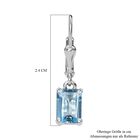 Himmelblauer Topas Ohrringe 925 Silber ca. 2.35 ct image number 5