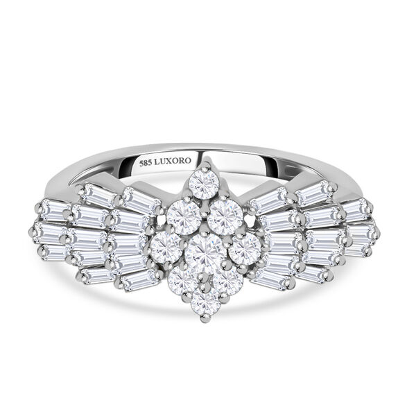 LUXORO SGL zertifizierter I1 G-H Diamant Ballerina-Ring in 585 Weißgold - 1 ct. image number 0