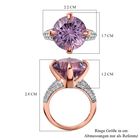 Rose De France Amethyst und  Zirkon Ring - 8,30 ct. image number 6