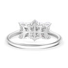 SGL zertifizierter VS-EF Labor-Diamant-Ring, 925 Silber rhodiniert - 1 ct. image number 5