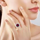 Roter und weißer Zirkonia-Ring - 9,62 ct. image number 1