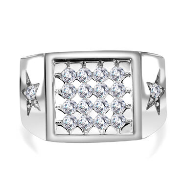 LUSTRO STELLA Zirkonia Herrenring - 1,16 ct.