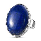 Lapislazuli Ring, Edelstahl (Größe 16.00) ca. 22.84 ct image number 0