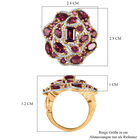 GP Italian Garden Kollektion-Rhodolith Granat und Kanchanaburi blauer Saphir-Ring - 6,91 ct. image number 6