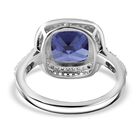 Blauer und weißer Zirkonia-Ring - 9,62 ct. image number 3