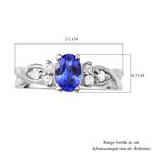 Tansanit und Zirkon Ring - 0,89 ct. image number 5