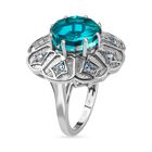 GP Italian Garden Kollektion - Capri blauer Quarz, Schweizer Blautopas und blauer Saphir-Ring - 7,47 ct. image number 4