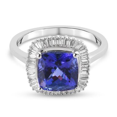 RHAPSODY AAAA Tansanit und VS EF Diamant Ring in 950 Platin - 2,80 ct.