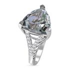 Prasiolith und Zirkon Ring - 5,30 ct. image number 2