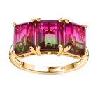 Wassermelonen Quarz Triplett Ring - 5,42 ct. image number 3