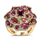 GP Italian Garden Kollektion-Rhodolith Granat und Kanchanaburi blauer Saphir-Ring - 6,91 ct. image number 3