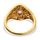 Tansanit und Zirkon Ring - 0,93 ct. image number 5