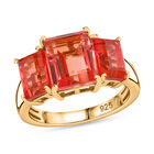 Padparadscha Quarz Triplett Ring - 5,30 ct. image number 3