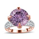 Rose De France Amethyst und  Zirkon Ring - 8,30 ct. image number 3