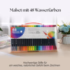 Malset mit 48 Wasserfarben image number 1