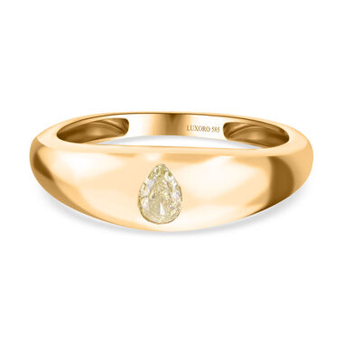 LUXORO natürlicher gelber I1 Diamant-Ring in 585 Gelbgold - 0,25 ct.