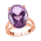 AAA Rose De France Amethyst Ring, 925 Silber rosévergoldet (Größe 17.00) ca. 12.30 ct image number 3