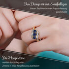 Blauer Saphir und Zirkon-Ring - 1,96 ct. image number 2